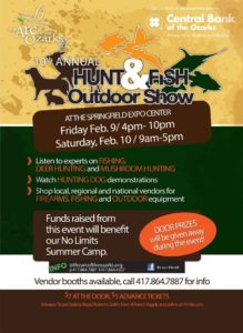 The ARC of the Ozarks show, Stop at our booth - Glenn Rosser, Table Rock Fishing Guide